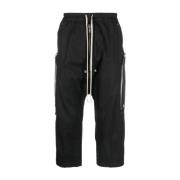 Rick Owens Svarta Casual Bomullsbyxor Black, Herr