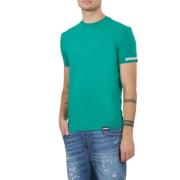 Dsquared2 Herr Rund Hals T-shirt Green, Herr