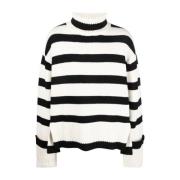 Axel Arigato Svart Ull Turtleneck Sweater White, Dam