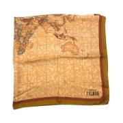 Alviero Martini 1a Classe Geo Classic Scarf Aloe Brown, Dam