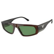 Emporio Armani Brun Acetat Unisex Solglasögon Brown, Unisex