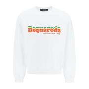 Dsquared2 Logo Sweatshirt White, Herr