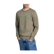 Pepe Jeans Grön Safari Casual Sweatshirt New Joe Green, Herr