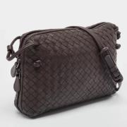 Bottega Veneta Vintage Pre-owned Laeder crossbodyvskor Brown, Dam