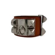 Hermès Vintage Pre-owned Laeder armband Orange, Dam