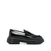 Hogan Svarta Eleganta Stängda Loafers Black, Dam