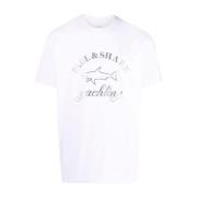 Paul & Shark T-Shirt I Bomull White, Herr