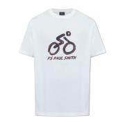 PS By Paul Smith T-shirt med tryck White, Herr