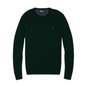 Polo Ralph Lauren Mörkgrön Wool Crewneck Sweater Green, Herr