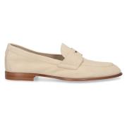 Santoni Budapester-inspirerade ballerinaskor Beige, Dam