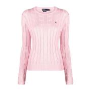 Polo Ralph Lauren Rosa Stickad Pullover Tröja Pink, Dam