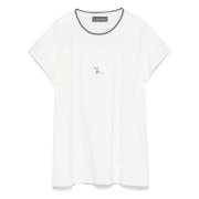 Lorena Antoniazzi Avslappnad kortärmad vit T-shirt White, Dam