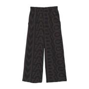 Marc Jacobs Svarta Monogram Oversize Sweatpants Black, Dam