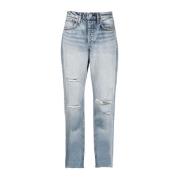 Rag & Bone Blå Straight Jeans Casual Stil Blue, Dam