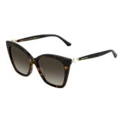 Jimmy Choo Brun Acetat Dam Solglasögon Brown, Dam