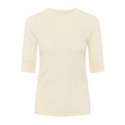 Soaked in Luxury Mjuk Tee Top Whisper White White, Dam