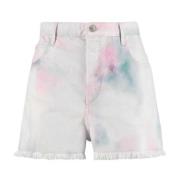 Isabel Marant Tie-Dye Denim Shorts Ultimat Komfort Multicolor, Dam