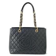 Chanel Vintage Pre-owned Laeder axelremsvskor Black, Dam