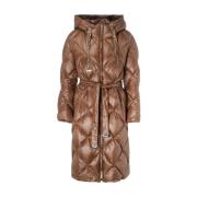 Max Mara Anna Brun Vadderad Jacka Brown, Dam