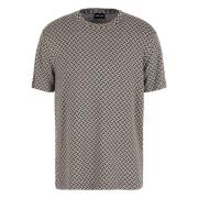 Giorgio Armani Elegant kortärmad T-shirt Multifärgad Multicolor, Herr