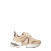 Alexander Smith Beige Marmor Sneakers med 5cm Klack Beige, Dam