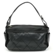 Chanel Vintage Pre-owned Canvas chanel-vskor Black, Dam