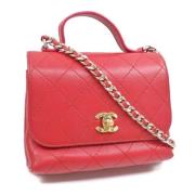 Chanel Vintage Pre-owned Laeder chanel-vskor Red, Dam