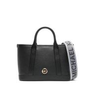 Michael Kors Svart lädertote casual Black, Dam