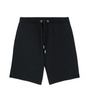 Ami Paris Casual Svart Bomull Elastan Shorts Black, Dam