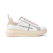 Gio+ Vita Lädersneakers med Unik Design White, Dam