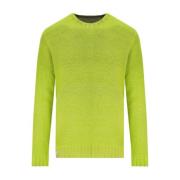 Bob Vändbar Ull Crewneck Jumper Green, Herr