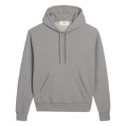 Ami Paris Casual Grå Bomull Sweatshirt Gray, Dam