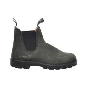 Blundstone Svarta och grå läderboots i Beatles-modell Black, Dam