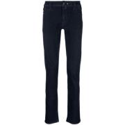 Tramarossa Blå Straight Stretch Jeans Blue, Herr