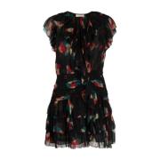 Ulla Johnson Elegant Vit Silke Miniklänning Black, Dam