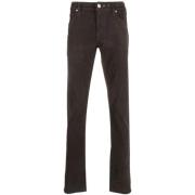 Tramarossa Bruna Straight Jeans med stretchtyg Brown, Herr