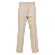 Brioni Casual Beige Linne Bomullsbyxor Beige, Herr