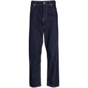 Maison Kitsuné Indigo Denim Tapered Jeans Blue, Herr