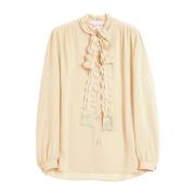 Valentino Garavani Stiliga Skjortor Kollektion Beige, Dam