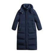 Woolrich Aurora Long Parka Blue Blue, Dam