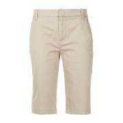 Vince Casual Beige Bomull Elastan Shorts Beige, Dam