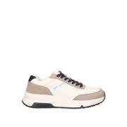 Emporio Armani Höga sulor sneakers Beige, Herr