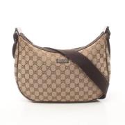 Gucci Vintage Pre-owned Canvas crossbodyvskor Beige, Dam