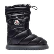 Moncler Snö stövlar med ficka och dragsko Black, Dam