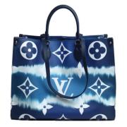 Louis Vuitton Vintage Pre-owned Tyg louis-vuitton-vskor Blue, Dam