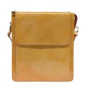 Louis Vuitton Vintage Pre-owned Tyg kuvertvskor Beige, Dam