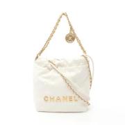 Chanel Vintage Pre-owned Laeder chanel-vskor White, Dam