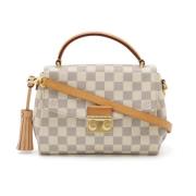 Louis Vuitton Vintage Pre-owned Canvas handvskor Beige, Dam