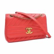 Chanel Vintage Pre-owned Laeder chanel-vskor Red, Dam