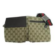 Gucci Vintage Pre-owned Canvas gucci-vskor Beige, Dam